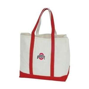   . Buckeyes Canvas Tote Bag   Buckeyes Red One Size