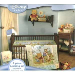  Disney Winnie the POOH taste of Hunny Baby Crib Bedding 