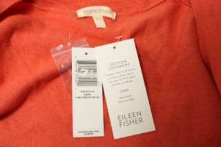 Brand New EILEEN FISHER COTTON CASHMERE V NECK CARDIGAN TOP SIZE XL.
