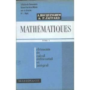   calculs différentiel et intégral Jaffard P. Hocquenghem A.  Books