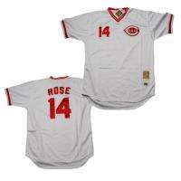 Reds #14 Pete Rose 1981 Vintage White Jersey Sz LG  
