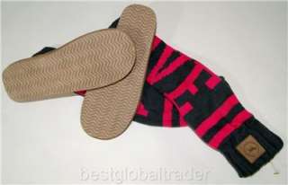 NEW Victorias Secret Pink Slouchy Bootie MUKLUK Boots Slipper Socks 