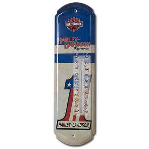 HARLEY DAVIDSON ® 1 Racing Tin Thermometer  