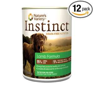 Instinct Grain Free Lamb Formula Canned Dog Food by Natures Variety 