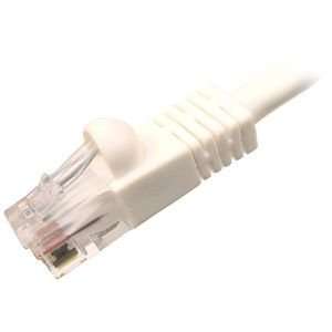    14 Snagless Molded Boot Cat6 Patch Cable   White Electronics