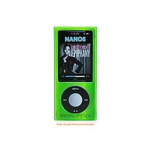   New Silicone Case with Diamond Shape Texture for iPod Nano 5G   Green
