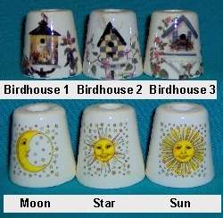 Birdhouse Sun Star Moon Cigarette Snuffers 180 Design  