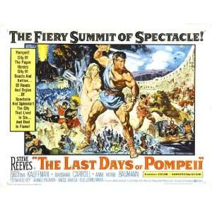 The Last Days of Pompeii Poster Movie Half Sheet (22 x 28 Inches 