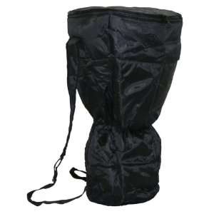  Waterproof Djembe Backpack Bag, Padded Black Nylon 
