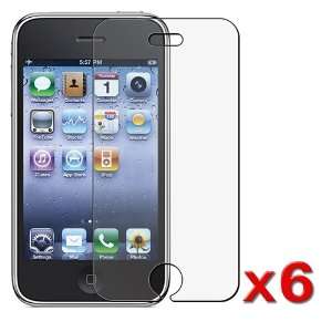  6x Reusable Screen Protector for Apple iPhone 3G / 3GS 