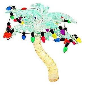Palm Tree Spun Glass Ornament