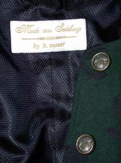 MOSER Designer BLACK GREEN Austria JACKET Coat 38 8 S  