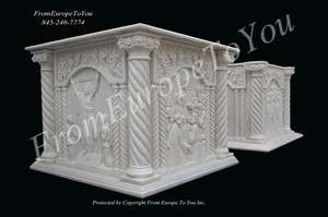 GREAT HAND CARVED MARBLE CHURCH PODIUMS PDM1  