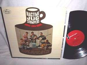 DAVE VAN RONK RAGTIME JUG STOMPERS folk vinyl LP  