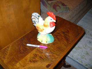 Vintage Morton Pottery or Royal Copley Rooster Planter VERY NEAT 