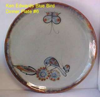   PALOMAR TONALA BIRD BLUE 10 1/8 DINNER PLATE /S CHOICE SCENE  