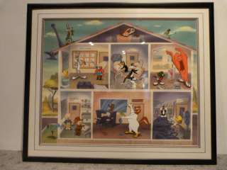 Virgil Ross Loony Bin Animation Cel Limited Edition 613/750 COA and 
