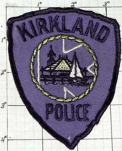 WASHINGTON, CITY OF KIRKLAND POLICE DEPT PATCH  