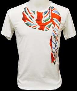 UK British Flag Union Jack Scarf Retro Punk T Shirt M  