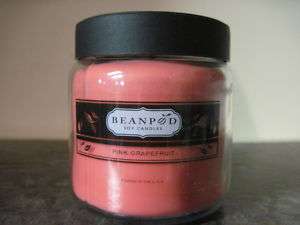 Beanpod Scented Soy 16oz Jar Candle   Pink Grapefruit  