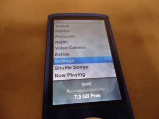 Apple iPod nano 5th Generation Blue (8 GB) WATER SPOTS 885909368242 