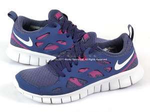 Nike Free Run 2.0 (GS) Blue Recall Grape/White Imperial Purple 443742 