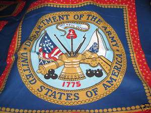 Department of the ARMY USA fabric/1 Pillow Panel 18X18  
