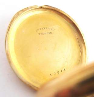 Tiffany Longines 18k Gold c1900 Antique Ornate Engraved Ladies Pendant 