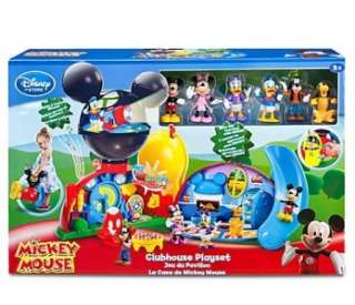 Disney Store Deluxe Mickey Mouse Clubhouse Play Set 6 Figures Lights 
