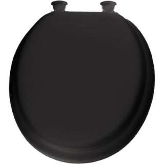 Mayfair Round Closed Front Toilet Seat in Black 13EC 047 at The Home 