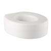Round Elevated Toilet Seat in White