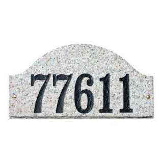   Ridgecrest Arched Granite Address Plaque RID 4703AL 