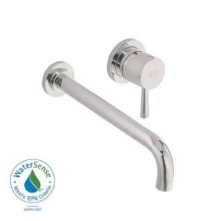 Serin 1 Handle Wall Mount Low Arc Bathroom Faucet with Valve Body and 
