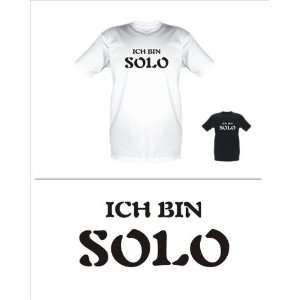 Sprüche Fun T Shirt   Ich bin solo[Größe/Länge: S]: .de 