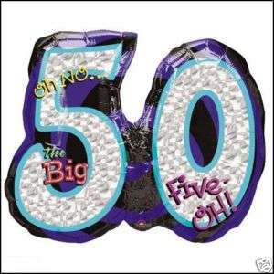 Zahlen Folienballon Luftballons Geburtstag Zahl 50  