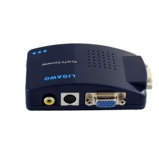 Pc Tv Konverter + Scart Adapter + USB, VGA, Cinch, S Video Kabel 