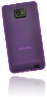 Silikon Case Handy Tasche Schutzhülle Samsung Galaxy S2 i9100   lila 
