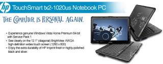 HP TouchSmart tx2 1020us Notebook PC   AMD Turion X2 Ultra ZM 82 2 