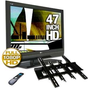 LG 47LC7DF 47 LCD HDTV, Sanus VMPL3b Extra Large Tilt Wall Mount for 