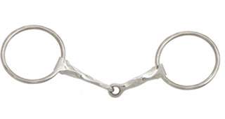 Loose O Ring Slow Square Twist Snaffle Bit Stainless Steel Horse Tack 
