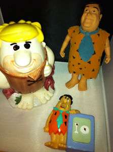 Flintstones Barney Cookie Jar bank plush doll Fred  