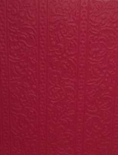 Stampin Up Holly Ribbons Embossed Card FRONT LAYERS Christmas reds 