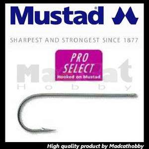Mustad Fishing Hooks   #1 Aberdeen Long Shank Pro Select 3261 24pcs 