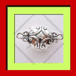 925 Sterling Silver Oxidized Magnetic Pearl Clasp F315  
