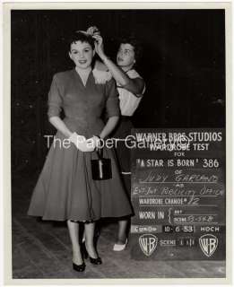 Candid Photograph of Judy Garland wardrobe test A Star is Born  