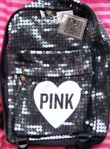 NWT VICTORIAS SECRET PINK *2011* FASHION SHOW SEQUIN BACKPACK TOTE 