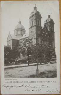 1905 Postcard: St. Michaels Monastery West Hoboken, NJ  