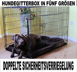 Treme SAFE Faltbare Hundetransportbox Hundebox Gitterbox Box Auto 