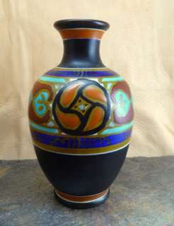   Hand Decorated Gouda by Ingeborg 797 Plazuid Holland Vase #4277  