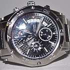   Watch Mens Chronograph Stainless Steel and Carbon Fiber Band U17519G1